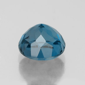 Topazio naturale blu da 2,92 ct, taglio rotondo, VVS