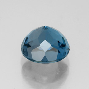 Topazio naturale blu da 2,85 ct, taglio rotondo, VVS
