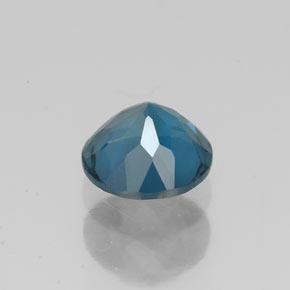 Topazio naturale blu da 1,71 ct, taglio rotondo, VVS