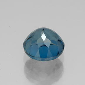 Topazio naturale blu da 3,00 ct, taglio rotondo, VVS