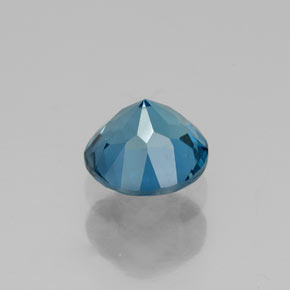 Topazio naturale blu da 1,85 ct, taglio rotondo, VVS