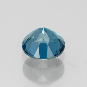 Topazio naturale blu da 1,76 ct, taglio rotondo, VVS