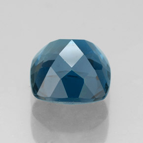 Topazio naturale blu da 3,12 ct, taglio a cuscino, VVS