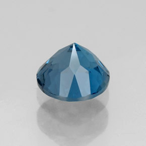Topazio naturale blu da 1,80 ct, taglio rotondo, VVS