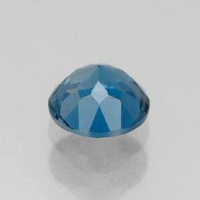 Topazio naturale blu da 1,79 ct, taglio rotondo, VVS