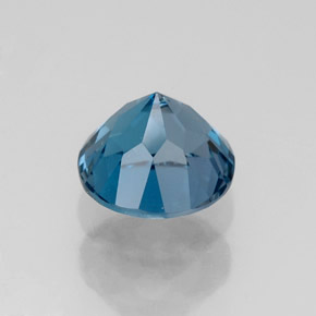 Topazio naturale blu da 1,83 ct, taglio rotondo, VS