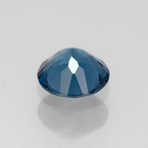Topazio naturale blu da 1,39 ct, taglio rotondo, VS