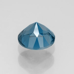Topazio naturale blu da 1,75 ct, taglio rotondo, VS