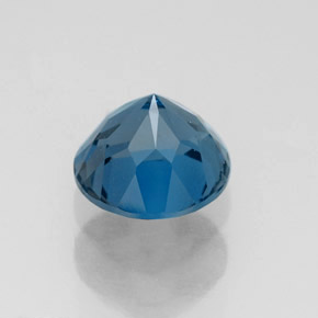 Topazio naturale blu da 1,82 ct, taglio rotondo, VVS