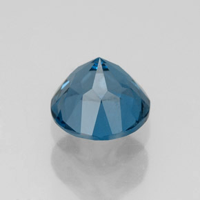 Topazio naturale blu da 1,89 ct, taglio rotondo, VVS