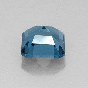 Topazio naturale blu da 2,20 ct, taglio smeraldo, VVS