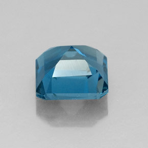 Topazio naturale blu da 2,27 ct, taglio smeraldo, VS