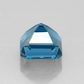 Topazio naturale blu da 2,51 ct, taglio smeraldo, VS