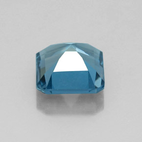 Topazio naturale blu da 2,04 ct, taglio smeraldo, VS