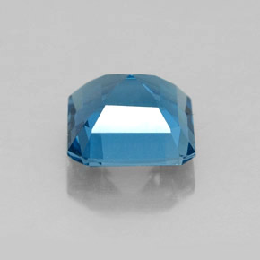 Topazio naturale blu da 2,06 ct, taglio smeraldo, VVS