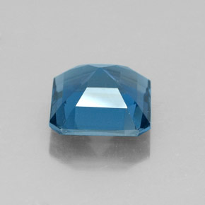 Topazio naturale blu da 2,00 ct, taglio smeraldo, VVS