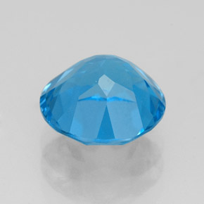 Topazio naturale blu da 3,23 ct, taglio rotondo, VVS