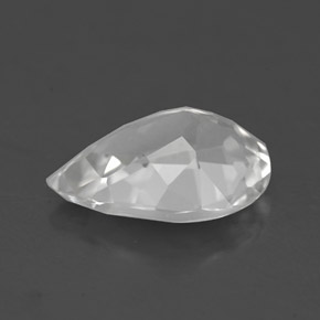 Topazio naturale bianco da 3,36 ct, taglio a pera, VVS