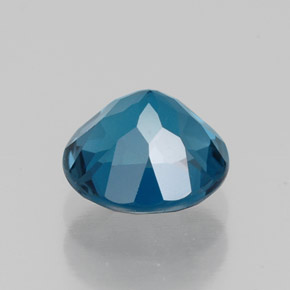 Topazio naturale blu da 1,70 ct, taglio rotondo, VVS