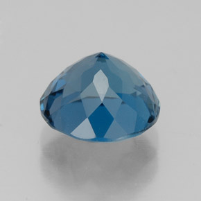 Topazio naturale blu da 2,63 ct, taglio rotondo, VVS