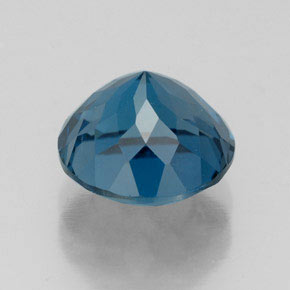 Topazio naturale blu da 2,85 ct, taglio rotondo, VVS-VS