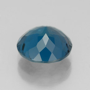 Topazio naturale blu da 3,15 ct, taglio rotondo, VVS