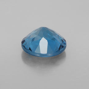 Topazio naturale blu da 3,12 ct, taglio rotondo, VS-SI