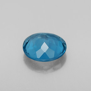 Topazio naturale blu da 2,77 ct, taglio rotondo, VS