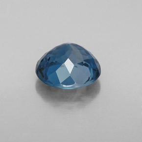 Topazio naturale blu da 2,48 ct, taglio rotondo, VVS-VS