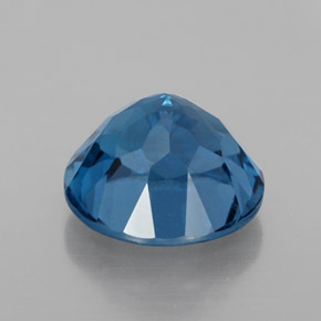 Topazio naturale blu da 3,57 ct, taglio rotondo, VS-SI