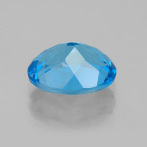 Topazio naturale blu da 2,26 ct, taglio ovale, VS