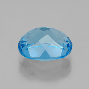 Topazio naturale blu da 2,64 ct, taglio ovale, VS
