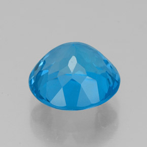 Topazio naturale blu da 3,50 ct, taglio rotondo, VS