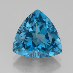 Topazio naturale blu da 5,58 ct, trillion, VVS