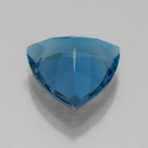 Topazio naturale blu da 5,58 ct, trillion, VVS