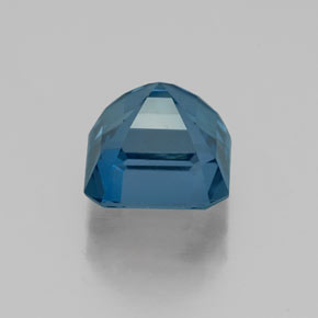 Topazio naturale blu da 2,61 ct, taglio smeraldo, VVS