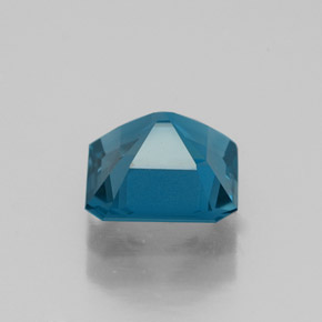 Topazio naturale blu da 1,75 ct, taglio smeraldo, VS