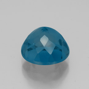 Topazio naturale blu da 4,06 ct, taglio rotondo, VS