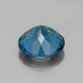 Topazio naturale blu da 3,01 ct, taglio rotondo, VVS-VS