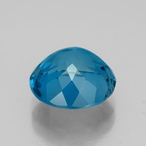 Topazio naturale blu da 4,85 ct, taglio rotondo, VS