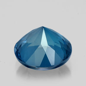 Topazio naturale blu da 2,58 ct, taglio rotondo, VS