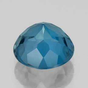 Topazio naturale blu da 2,48 ct, taglio rotondo, VS