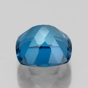 Topazio naturale blu da 2,80 ct, taglio a cuscino, VS
