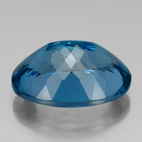 Topazio naturale blu da 42,34 ct, taglio ovale, VVS