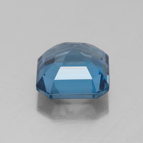 Topazio naturale blu da 3,11 ct, taglio smeraldo, VS