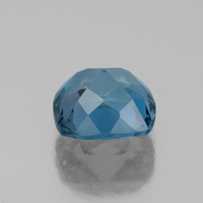 Topazio naturale blu da 2,68 ct, taglio a cuscino, VS