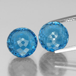 Topazio naturale blu da  ct, sfera / palla, VS