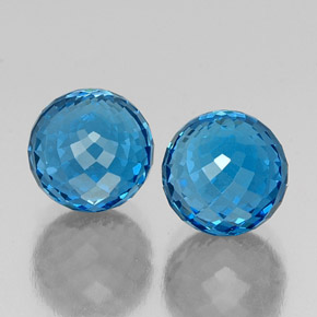 Topazio naturale blu da  ct, sfera / palla, VS