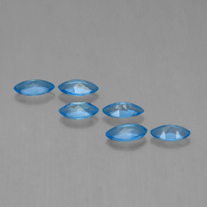 Topazio naturale blu da 2,63 ct, marchesa, VVS-VS