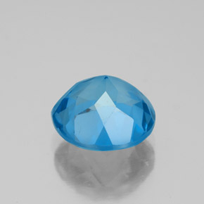 Topazio naturale blu da 3,72 ct, taglio rotondo, VS